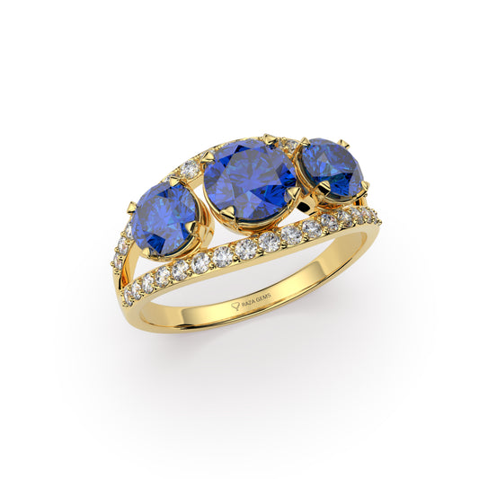 Natural Cobalt Spinel Rings - Isabelle