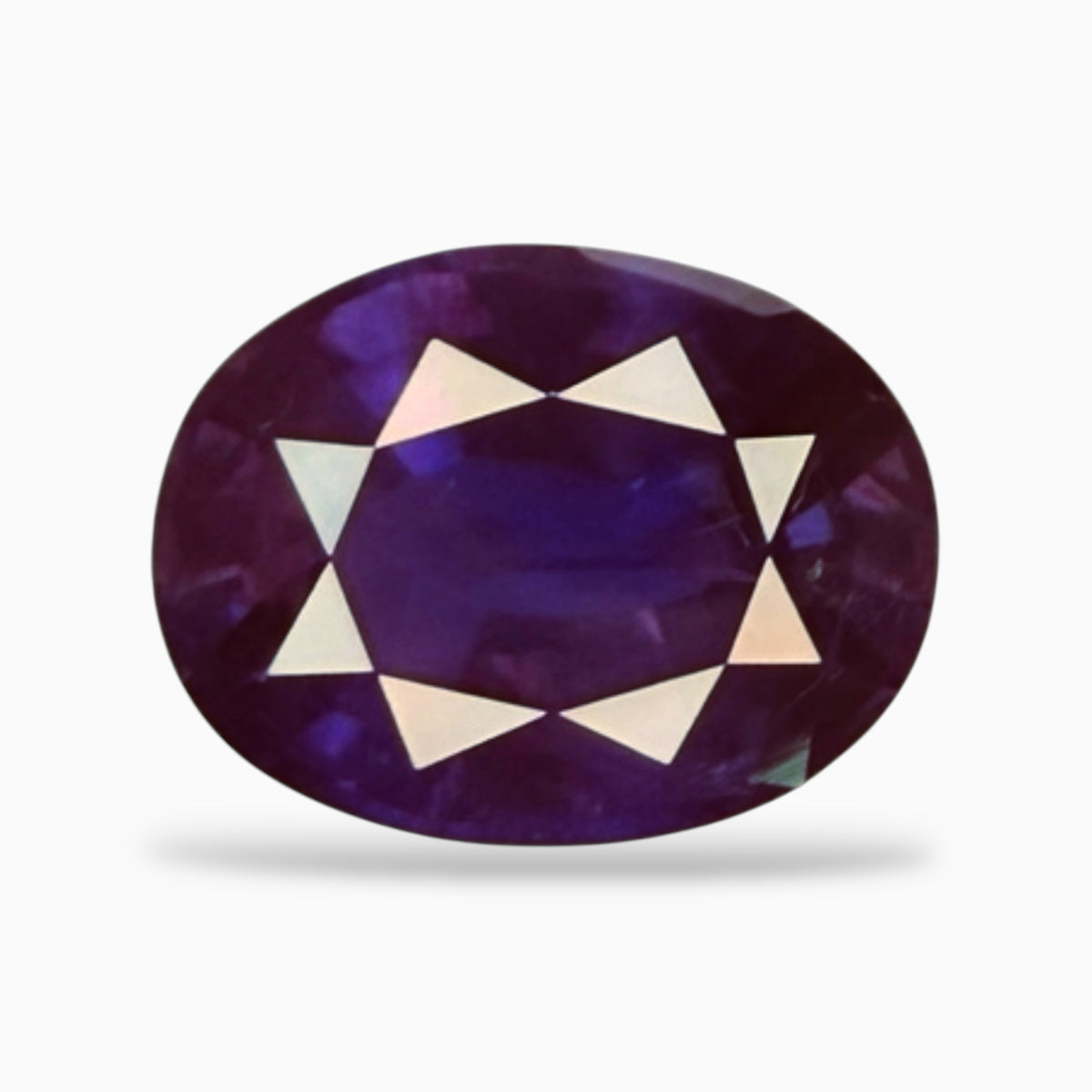 Natural Color Change Sapphire Stone Oval Cut 3.65 Carats Violetish Blue Change To Purple Srilanka No Heat
