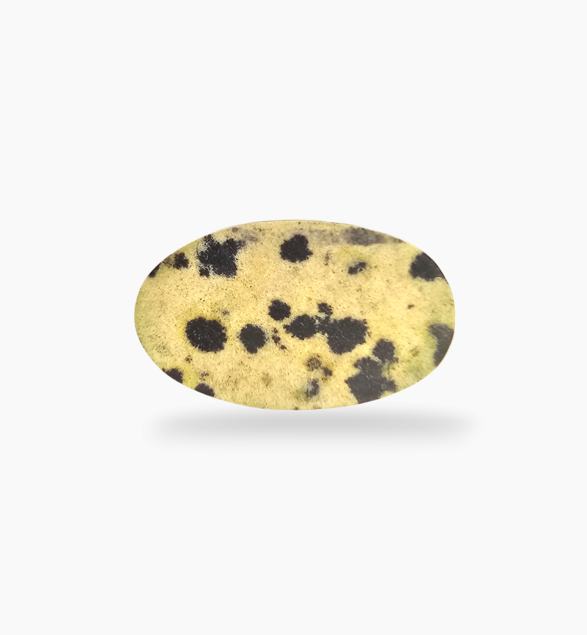 Natural Dalmatian Jasper Stone 18.58 Carats Oval Cabochon Shape ( 21.5x14.8 mm )