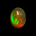 Natural DarkGoldenrod Ethiopian Opal Stone 0.87 Carats Oval Cabochon Shape 8.2 x 6.1 mm