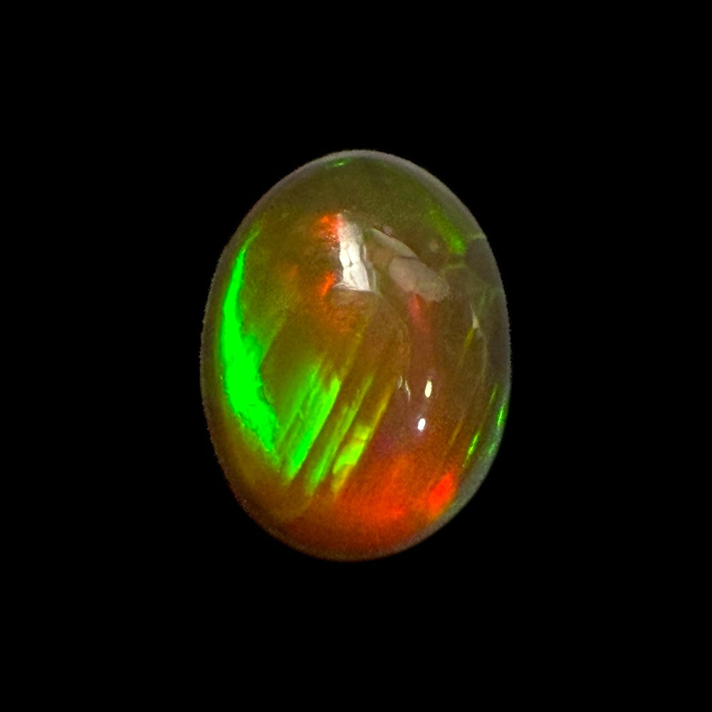 Natural DarkGoldenrod Ethiopian Opal Stone 0.87 Carats Oval Cabochon Shape 8.2 x 6.1 mm