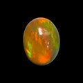 Natural DarkOrange Ethiopian Opal Stone 1.07 Carats Oval Cabochon Shape 9 x 7 mm