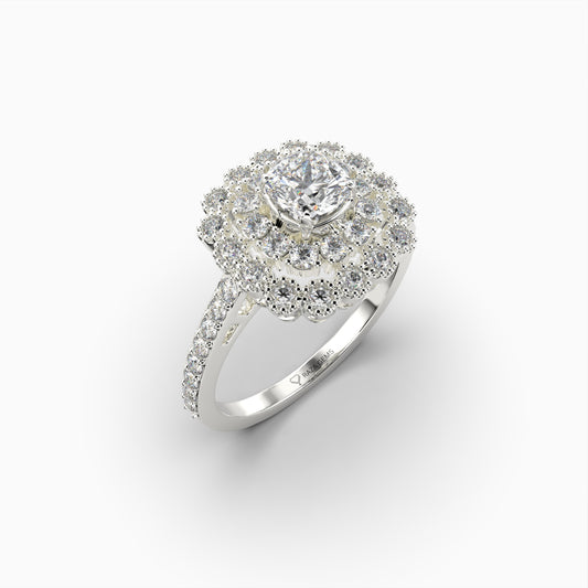 Natural Diamond Ring 1.2 Carats in 47 Stones - Josie