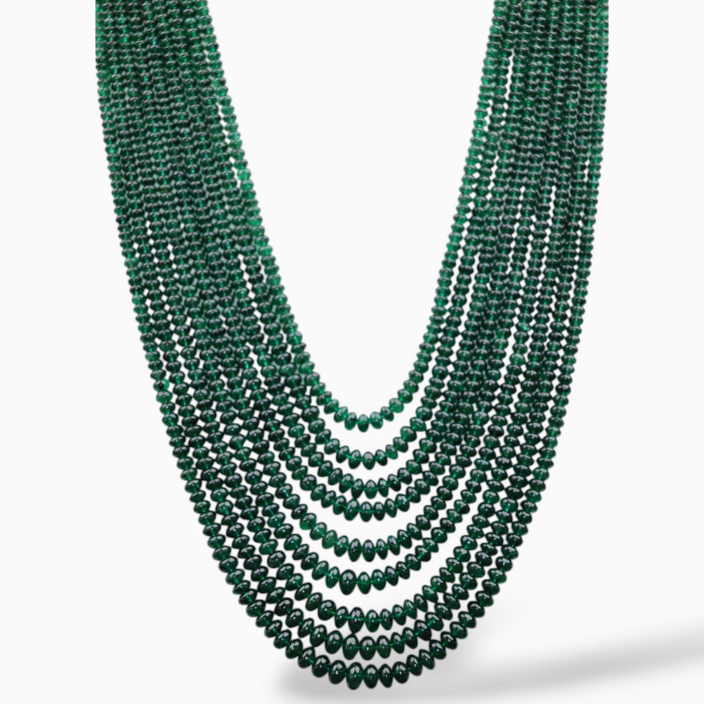 Natural Emerald Beads 785 Carats 2-6 mm Round Cabochon Shape