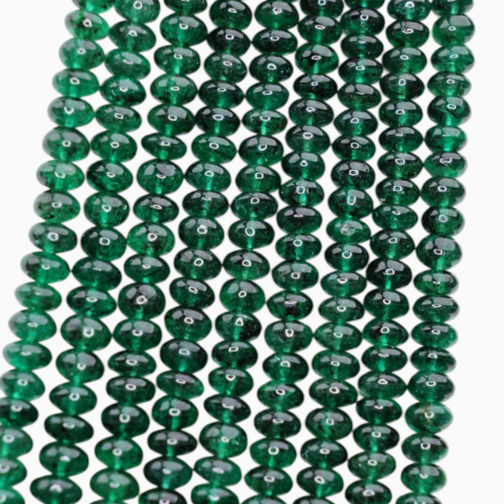Natural Emerald Beads 785 Carats 2-6 mm Round Cabochon Shape