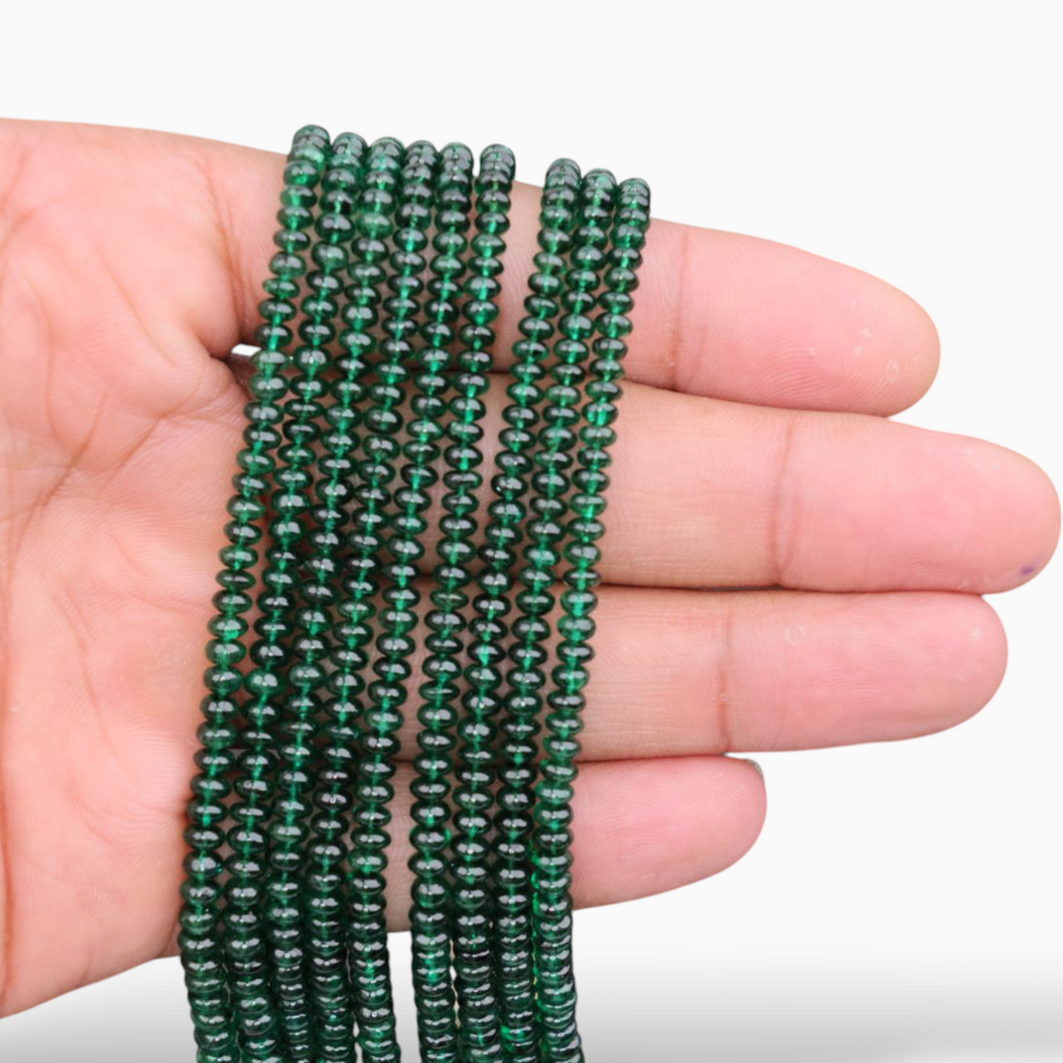 Natural Emerald Beads 785 Carats 2-6 mm Round Cabochon Shape