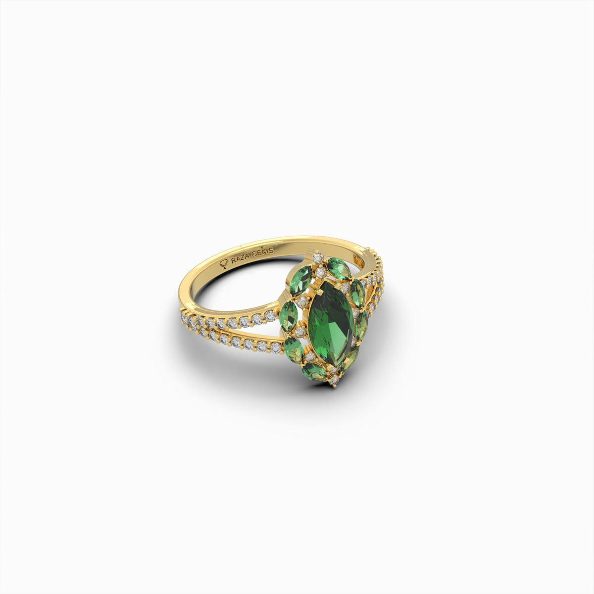 Natural Emerald Rings & Natural Diamond - Margarita