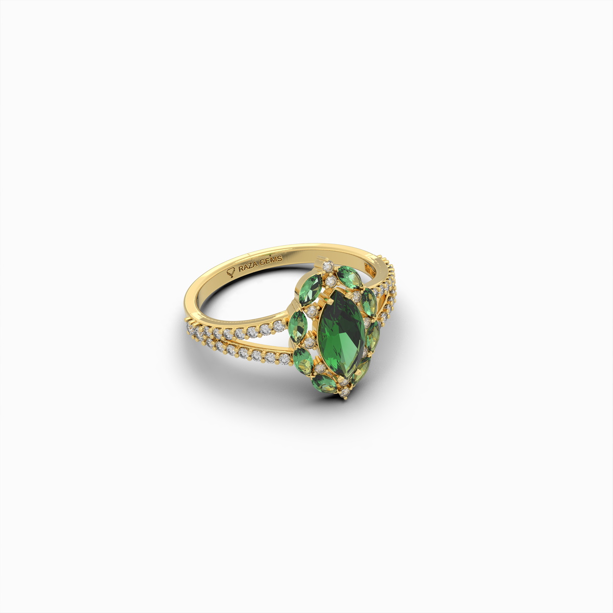 Natural Emerald Rings & Natural Diamond - Margarita