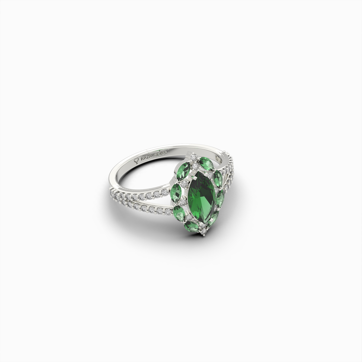 Natural Emerald Rings & Natural Diamond - Margarita