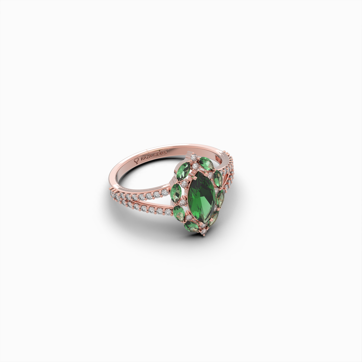 Natural Emerald Rings & Natural Diamond - Margarita