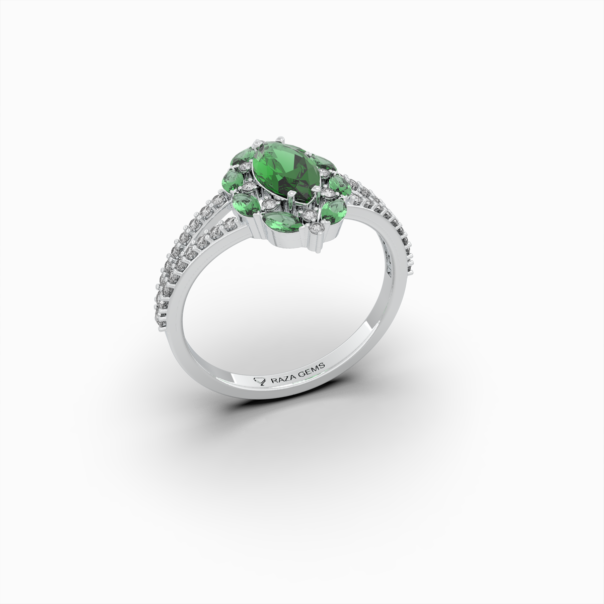 Natural Emerald Rings & Natural Diamond - Margarita