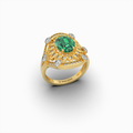 Natural Emerald Cocktail Rings - Nadya