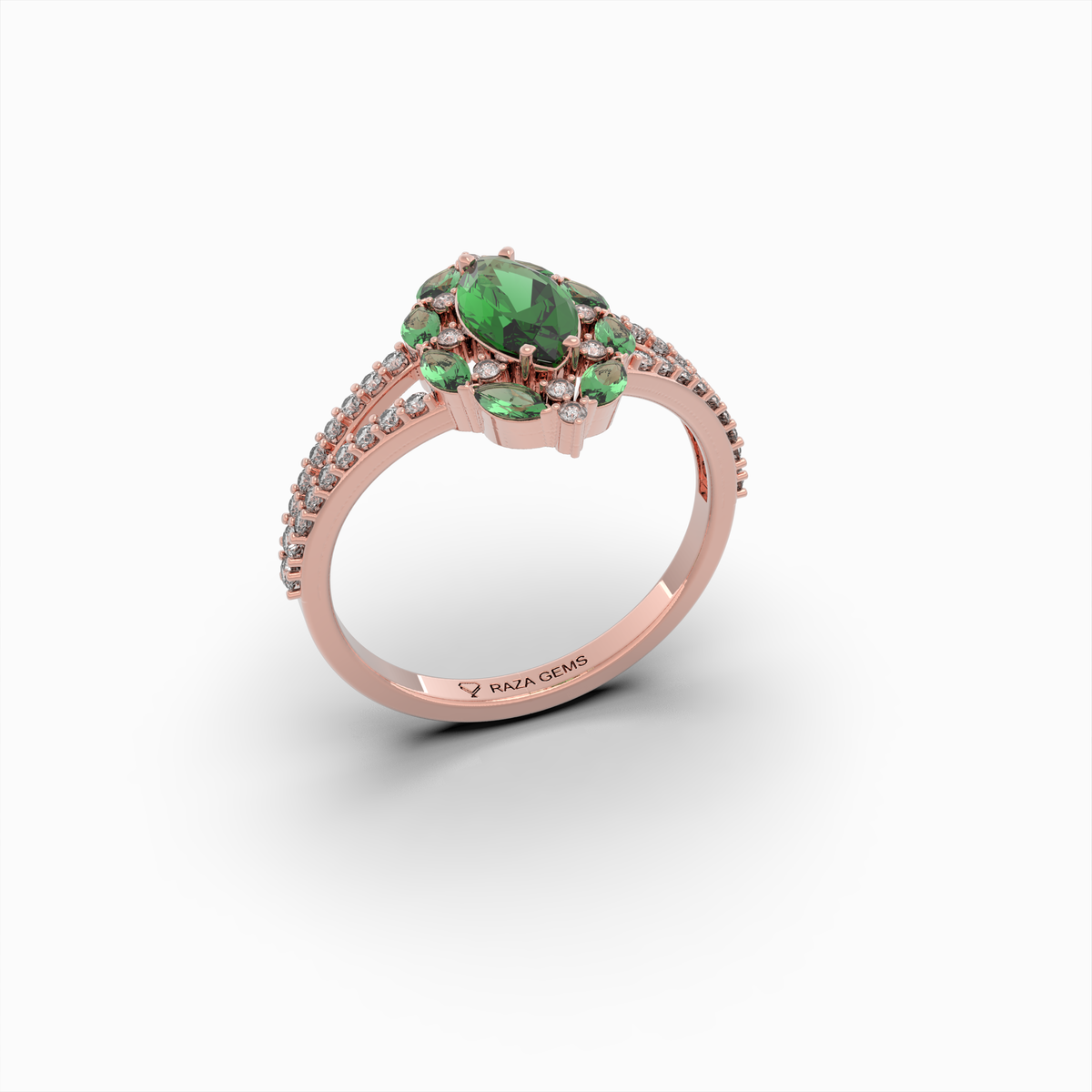 Natural Emerald Rings & Natural Diamond - Margarita