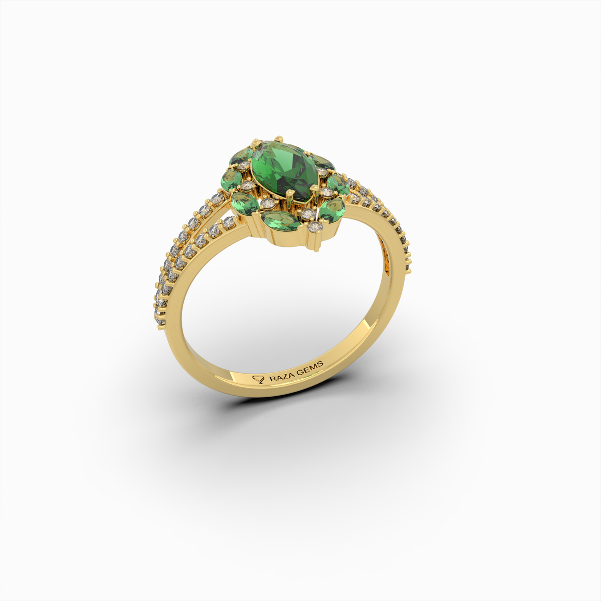 Natural Emerald Rings & Natural Diamond - Margarita