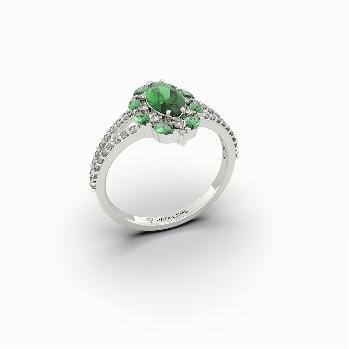 Natural Emerald Rings & Natural Diamond - Margarita