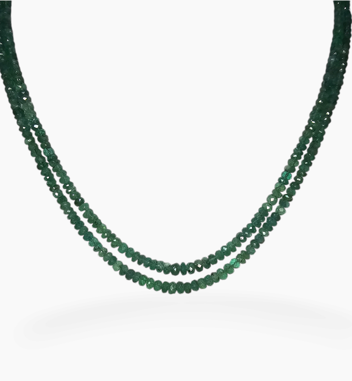Natural Emerald Gemstone Beads 202.89 Carats 3-5.5mm Round Shape