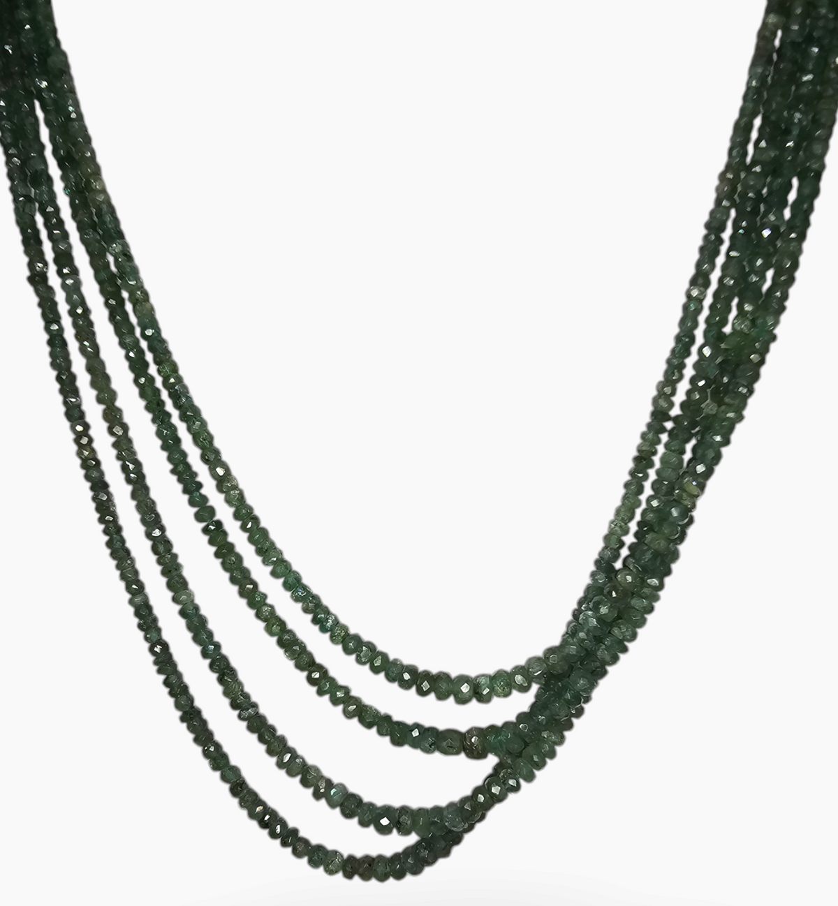Natural Emerald Gemstone Beads 207.51 Carats 3-6mm Round Shape