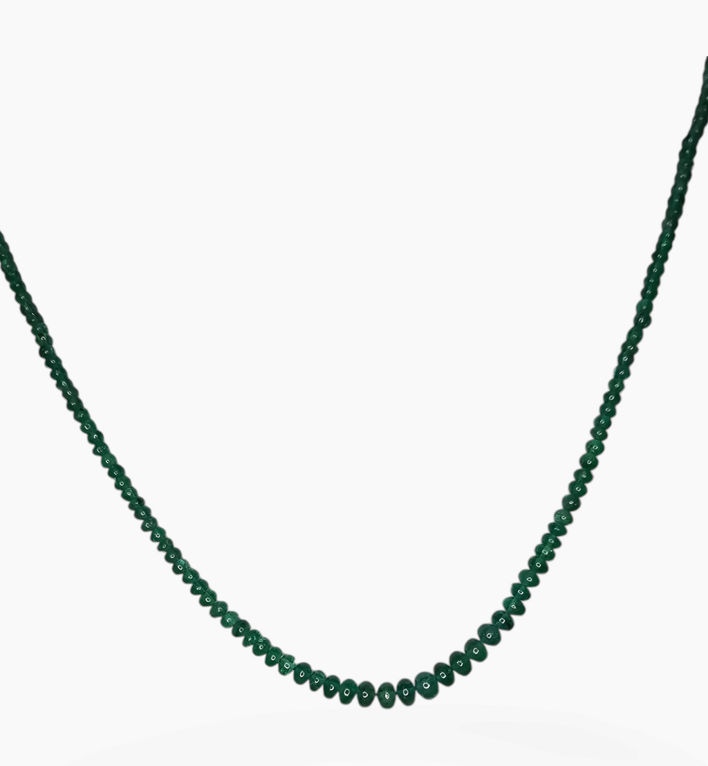 Natural Emerald Gemstone Beads 53.96  Carats 2-5mm Round Shape