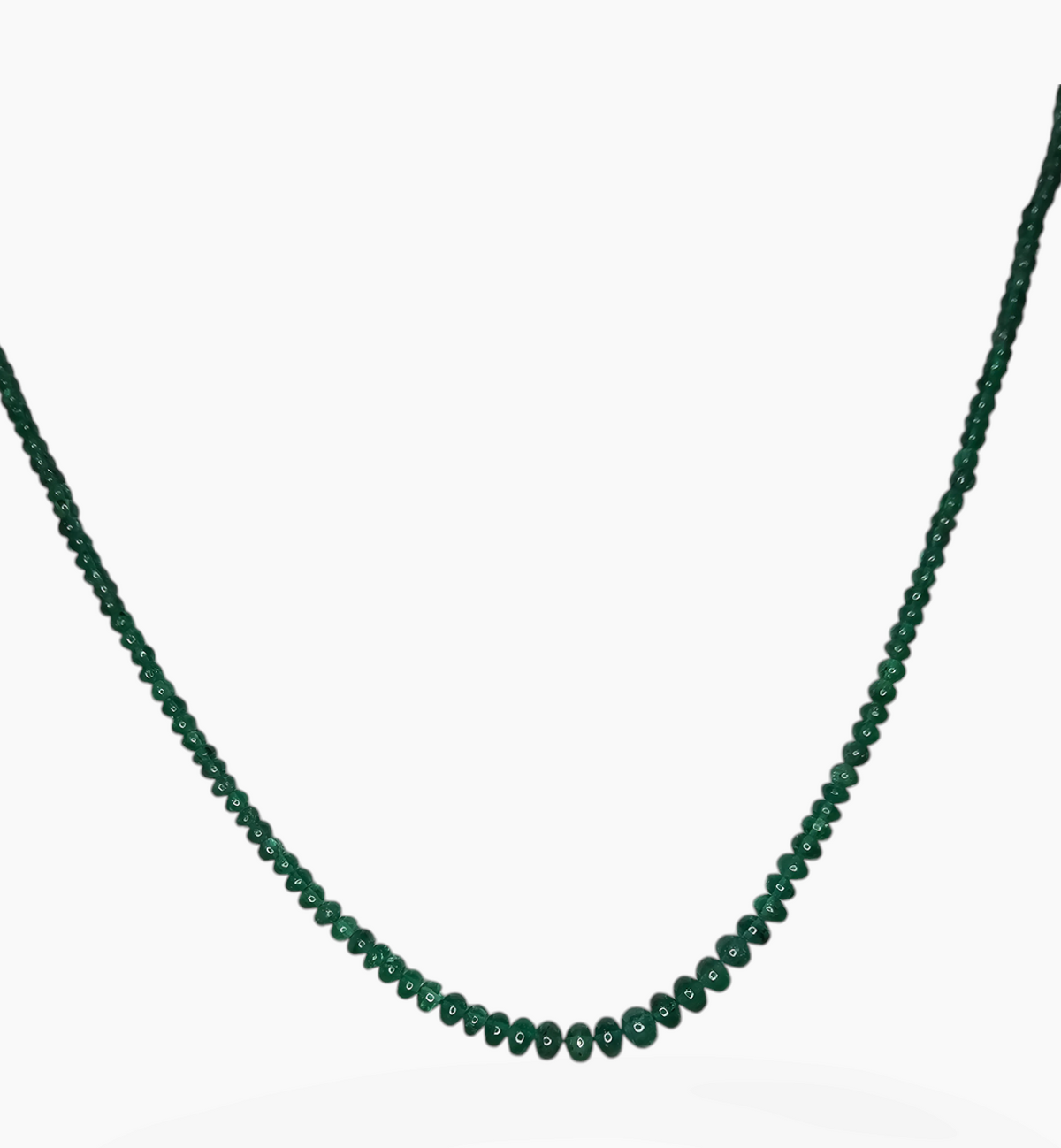 Natural Emerald Gemstone Beads 53.96  Carats 2-5mm Round Shape