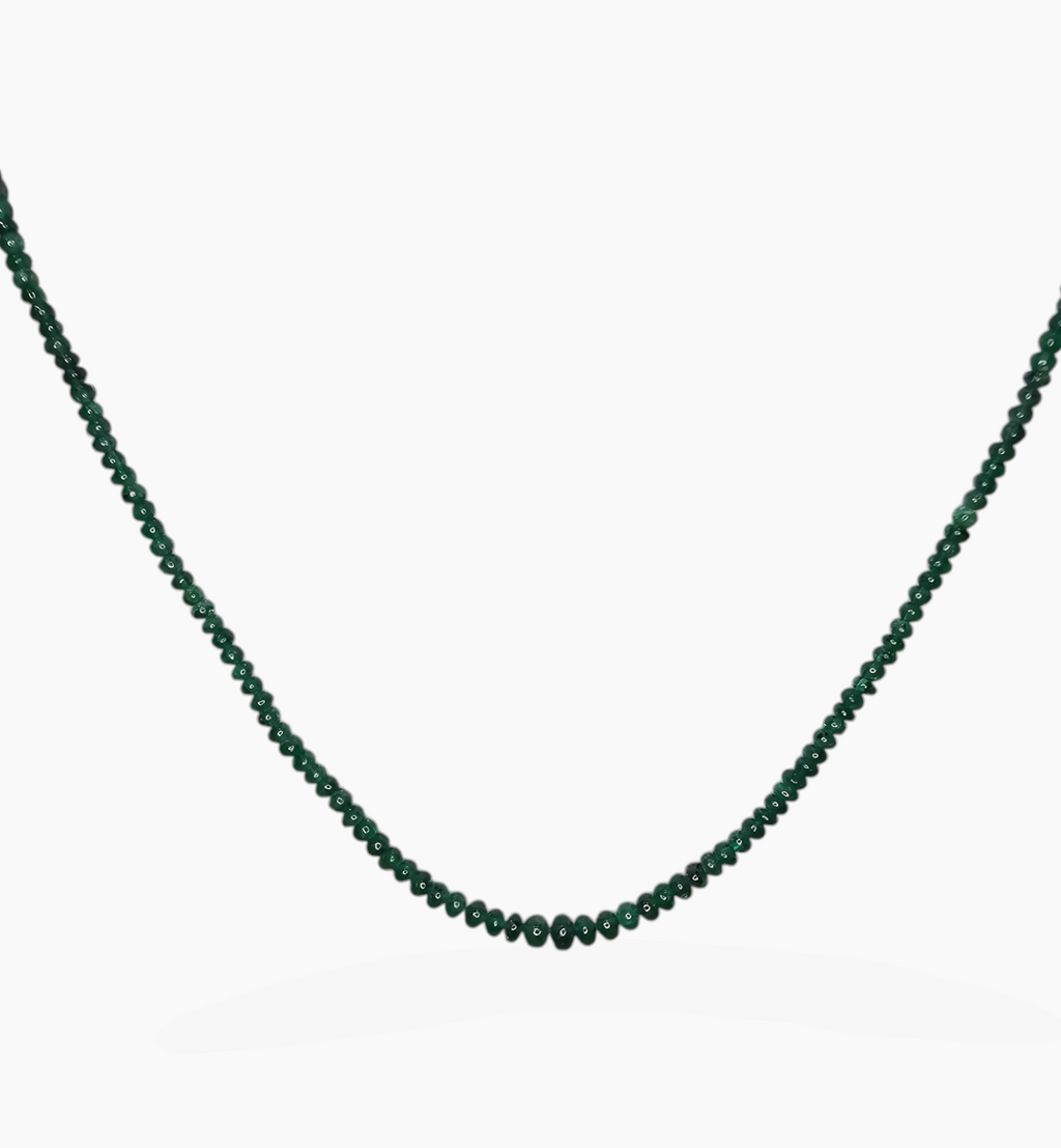 Natural Emerald Gemstone Beads 54.19 Carats 2-5mm Round Shape