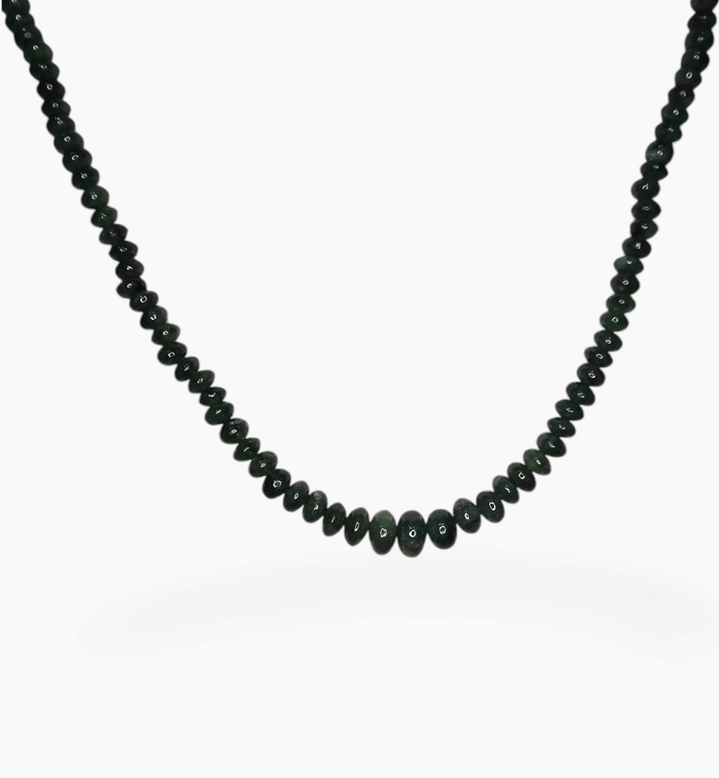 Natural Emerald Gemstone Beads 77.66 Carats 3-8mm Round Shape