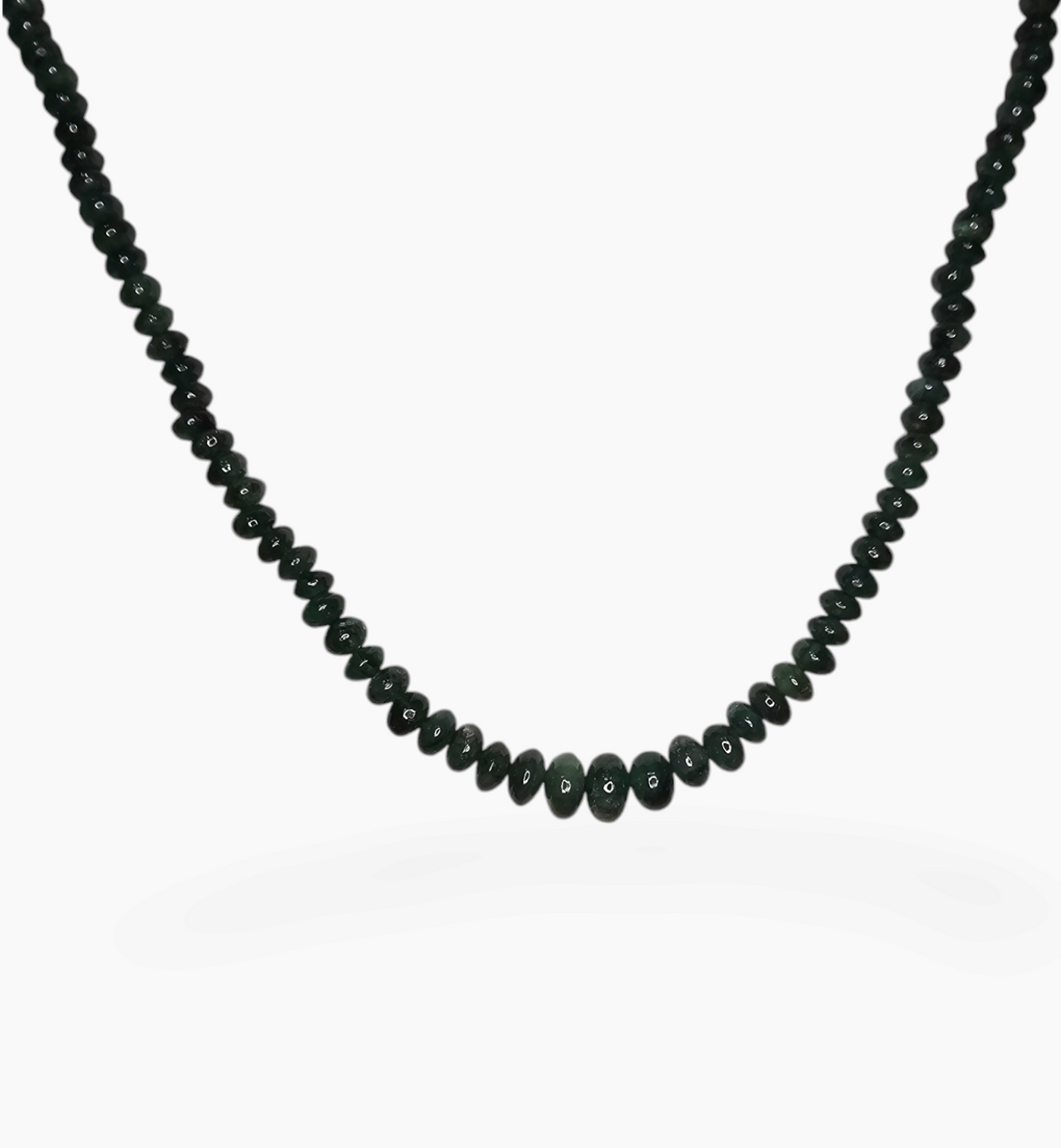 Natural Emerald Gemstone Beads 77.66 Carats 3-8mm Round Shape