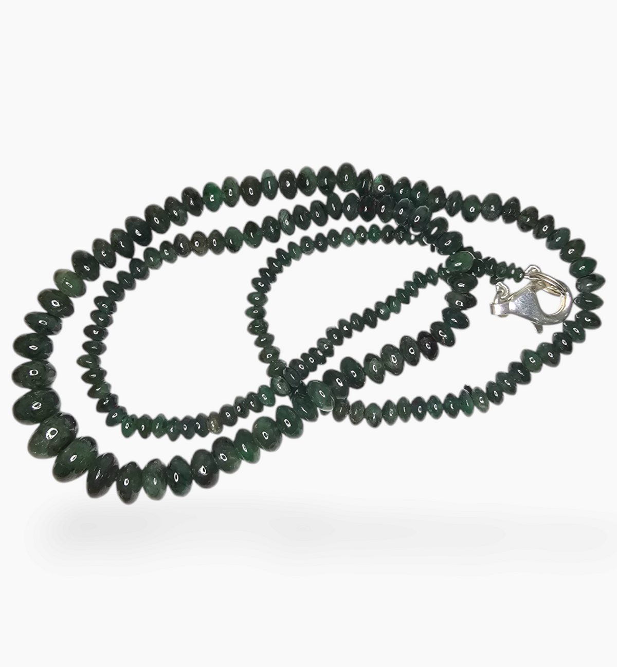 Natural Emerald Gemstone Beads 77.66 Carats 3-8mm Round Shape