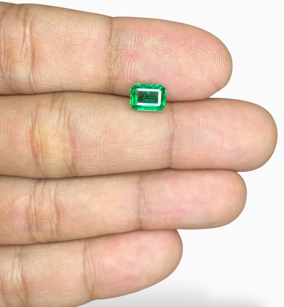 Natural Emerald Stone 1.18 Carats Emerald Cut 7.5 X 5.5 mm