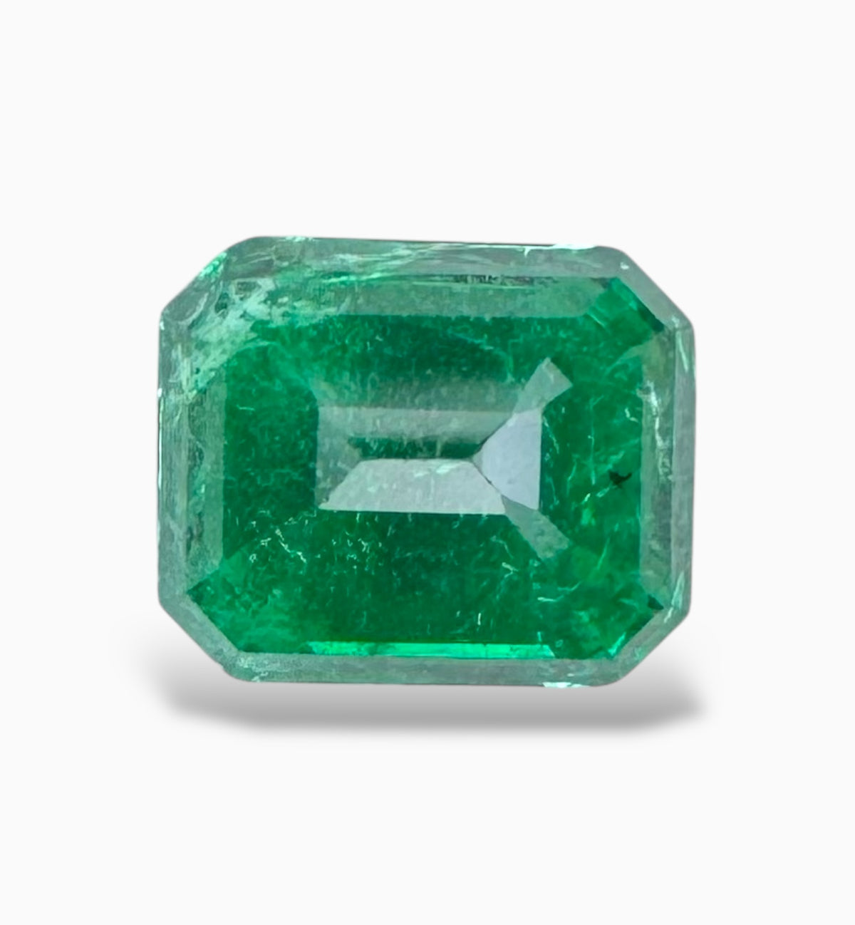 Natural Emerald Stone 1.30 Carats 7.1 X 5.9 mm Emerald Cut