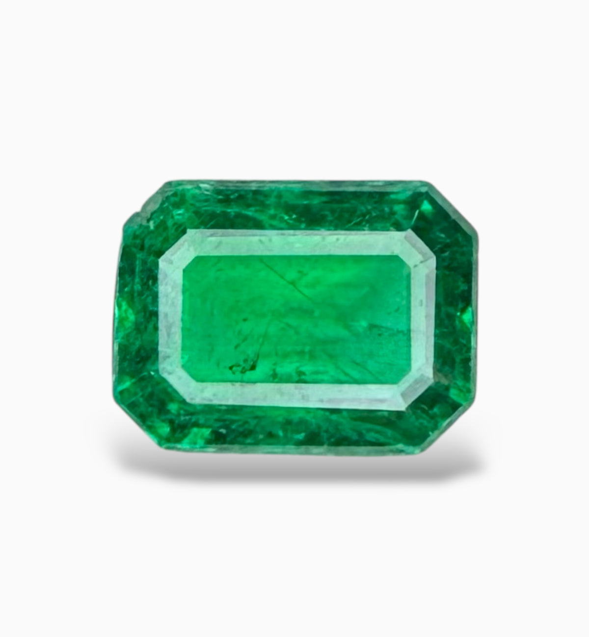 Natural Emerald Stone 1.43 Carats 8 X 6 mm Emerald Cut