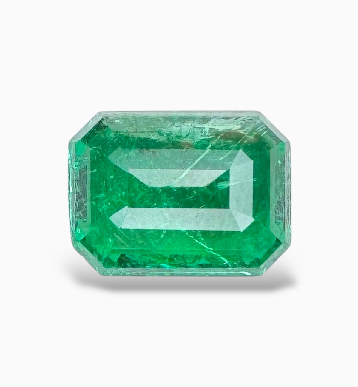Natural Emerald Stone 1.43 Carats 8 X 6 mm Emerald Cut