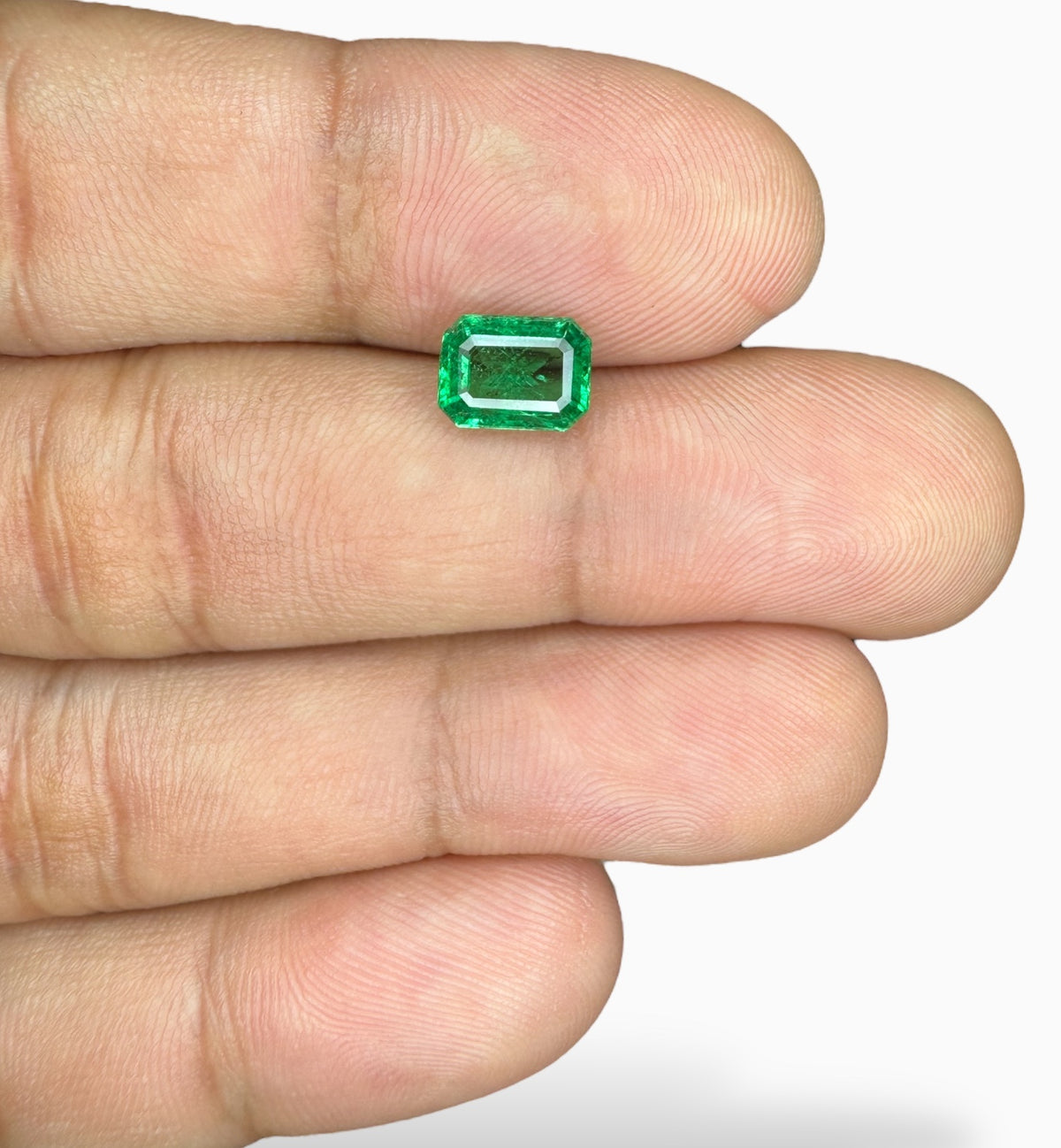 Natural Emerald Stone 1.43 Carats 8 X 6 mm Emerald Cut