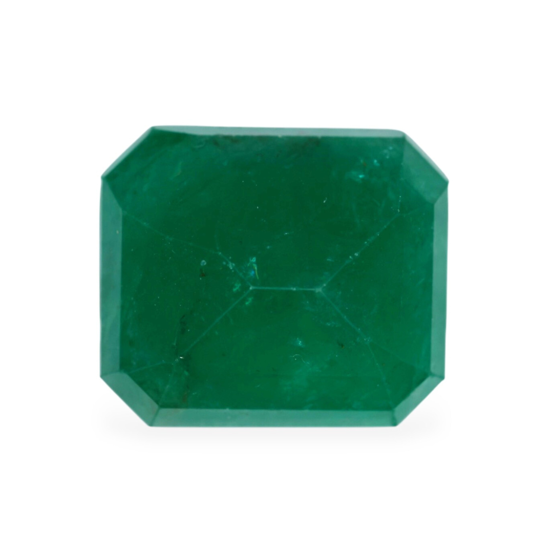 Natural Zambian Emerald Stone 21.46 Carats 18.2x15.7mm