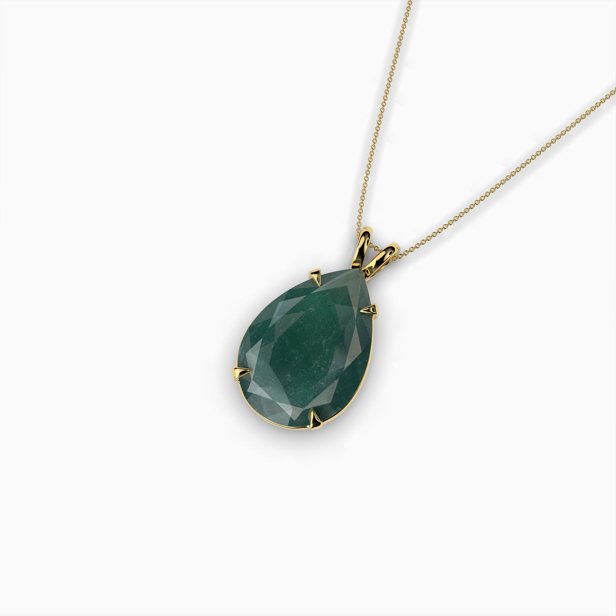 Natural Colombian Emerald Pendant - Charlie