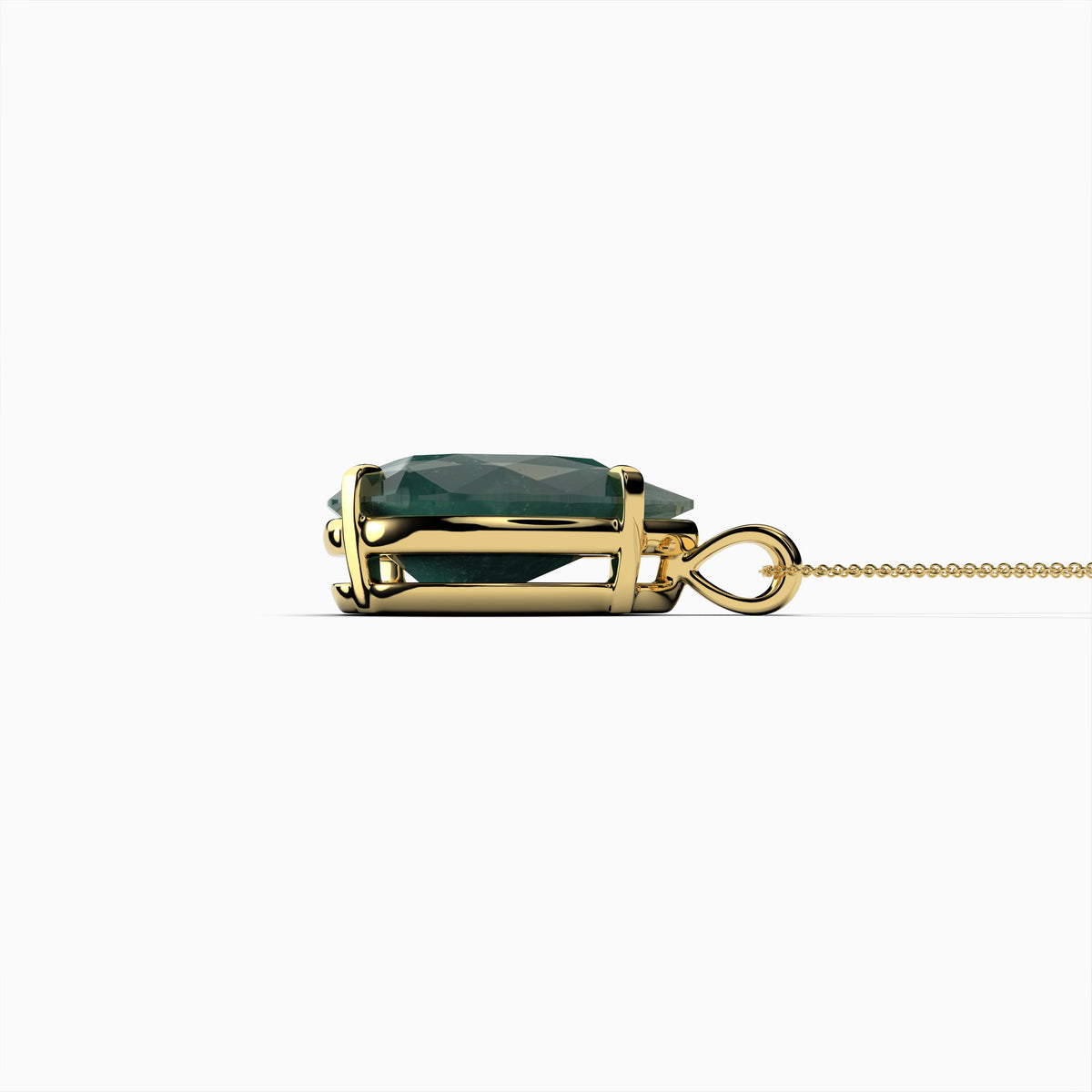 Natural Colombian Emerald Pendant - Charlie