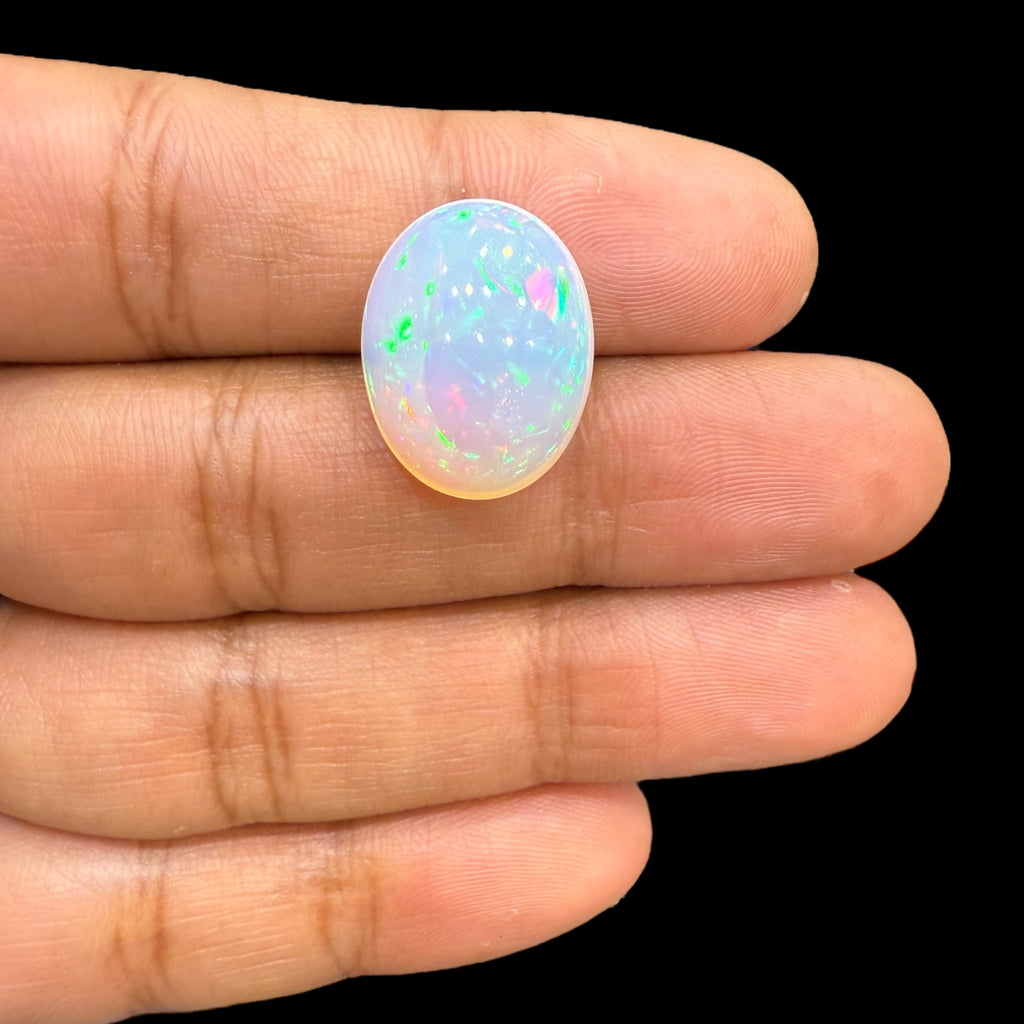 Natural Etopian Opal Oval Cabochon Pair 19.13 Carats