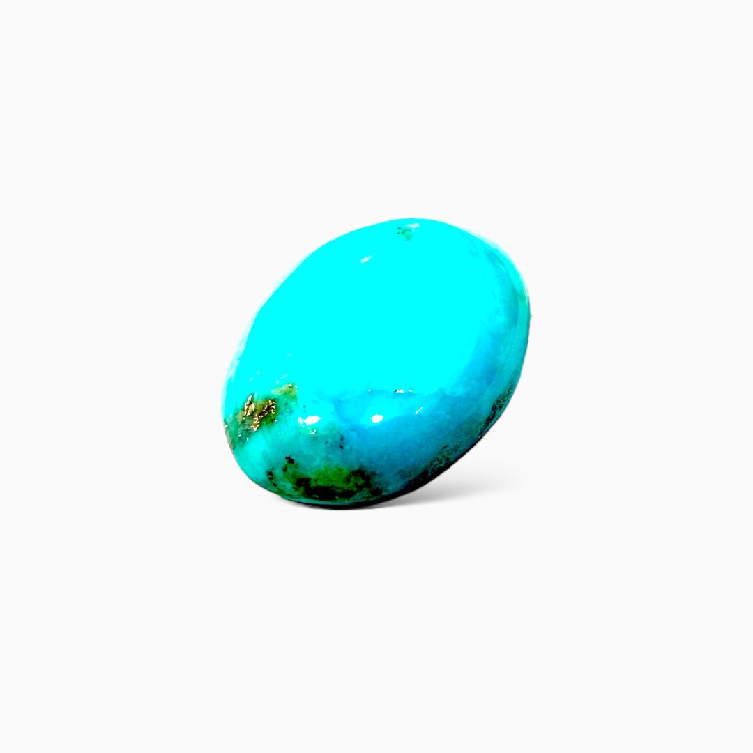 Natural Turquoise 28.31 Carats Oval Cabochon Shape (26.68X21.61mm)