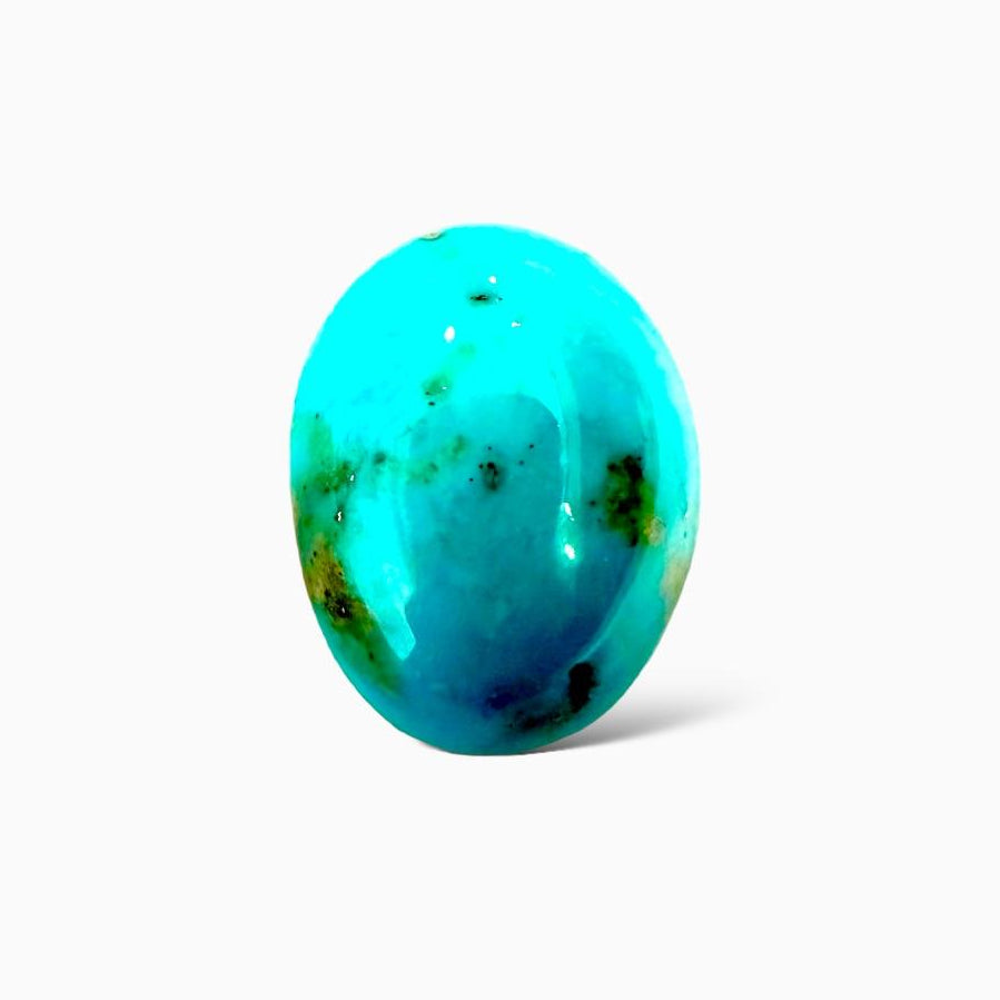 Natural Turquoise 28.40 Carats Oval Cabochon Shape (23.40X17.65mm)