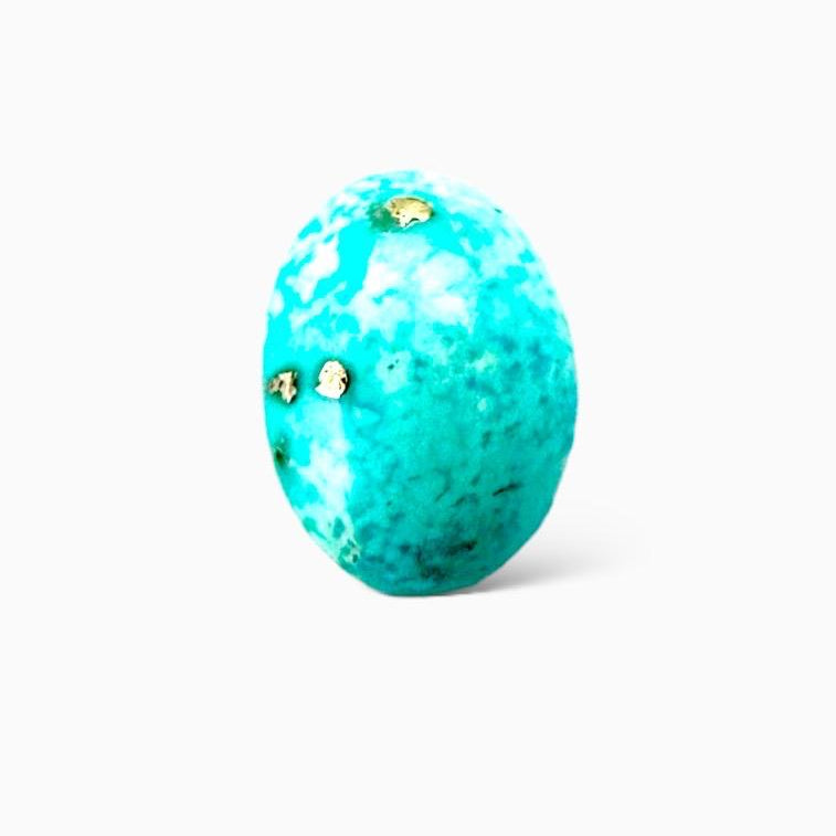 Natural Turquoise 3.05 Carats Oval Cabochon Shape (11.5X8.5mm)