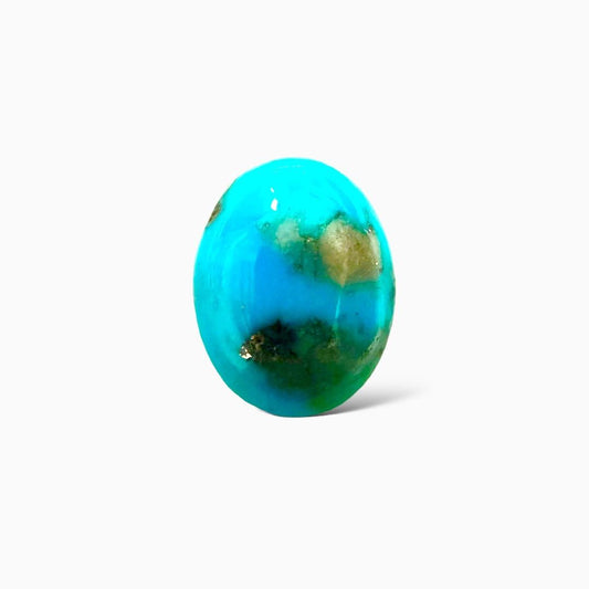 Natural Turquoise 37.39 Carats Oval Cabochon Shape (27.13X21.21mm)