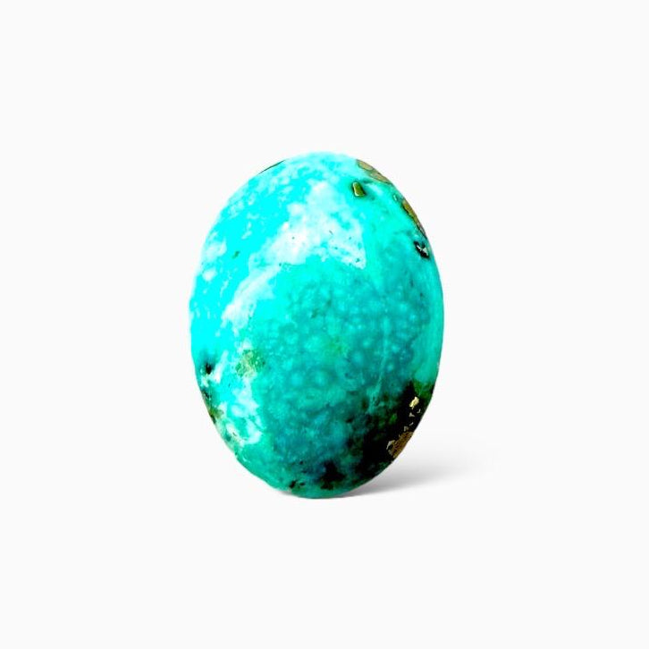 Natural Persian Turquoise 5.13 Carats Oval Cabochon Shape (9.5X13mm)