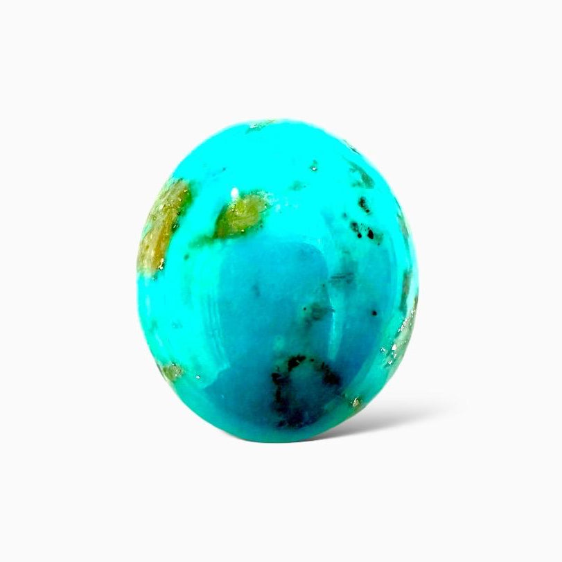 Natural Turquoise 60.83 Carats Oval Cabochon Shape (28.46X24.40mm)
