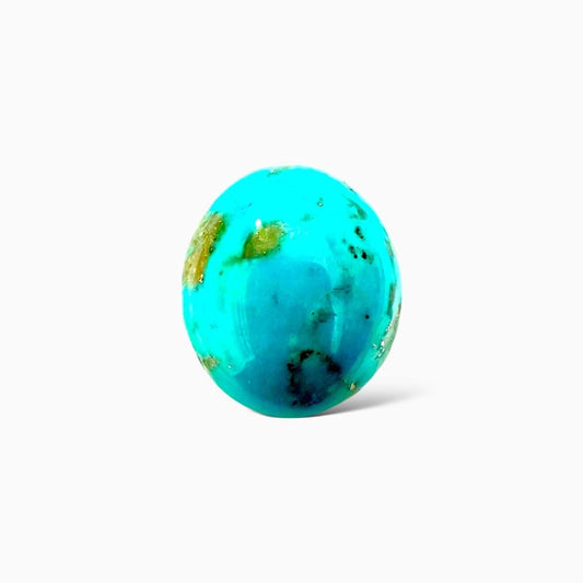 Natural Turquoise 60.83 Carats Oval Cabochon Shape (28.46X24.40mm)