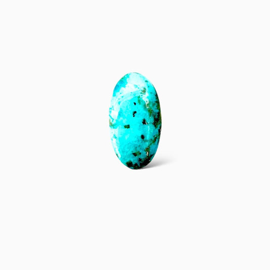 Natural Turquoise 7.22 Carats Oval Cabochon Shape (18.5X10mm)