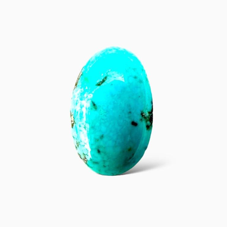 Natural Turquoise 8.43 Carats Oval Cabochon Shape (17X11mm)