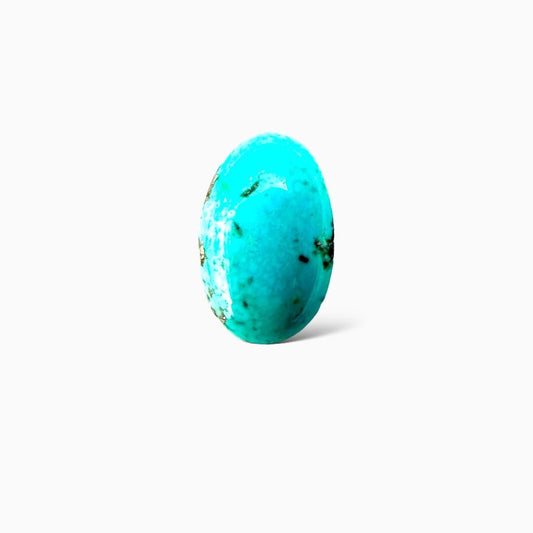 Natural Turquoise 8.43 Carats Oval Cabochon Shape (17X11mm)