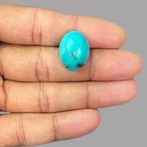 Natural Feroza Stone 17.87 Carats 20.6 x 15.5 x 8.8 mm in Oval