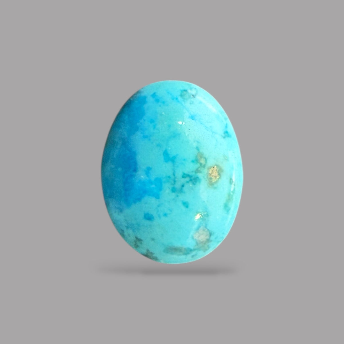 Natural Feroza Stone 2.73 Carats 11.1 x 8.6 x 3.7 mm in Oval