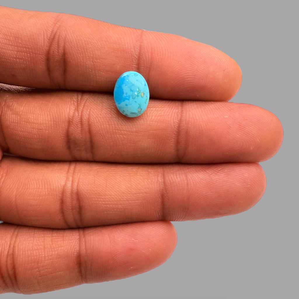 Natural Feroza Stone 2.73 Carats 11.1 x 8.6 x 3.7 mm in Oval