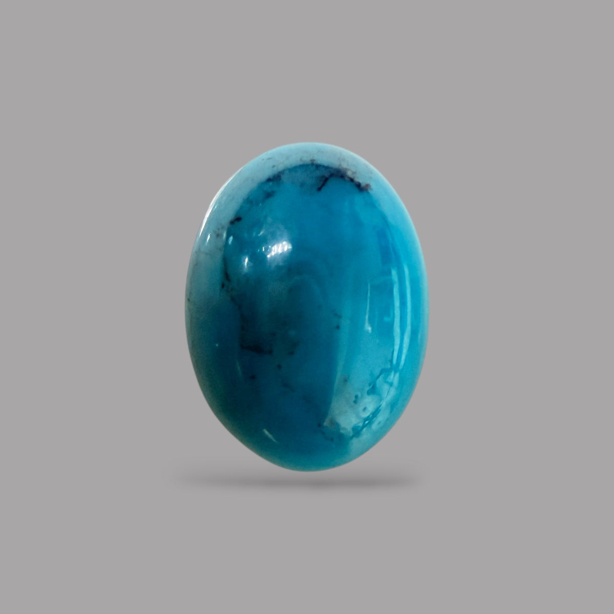 Natural Firoza Stone 1.67 Carats 9.4 x 7 x 4.1 mm in Oval